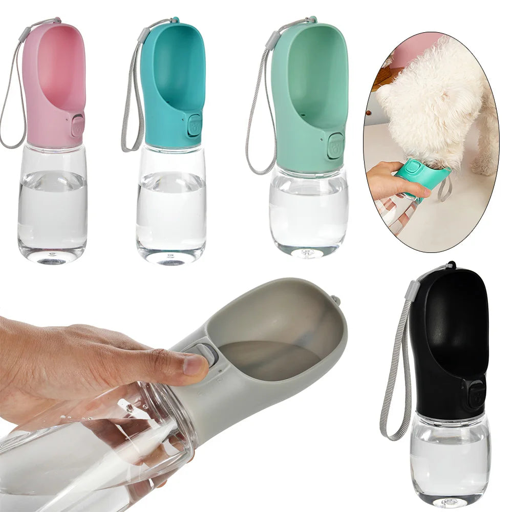Portable Pet Dog Water Bottle Outdoor Leakproof Durable Puppy Drinking Bowl for Small Medium Big Dogs Cats Pug Bulldog Supplies