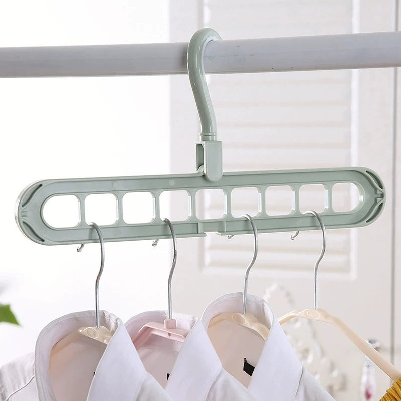 Magic Multi-port Support Hangers For Clothes Space Saving Drying Rack Multifunction Plastic Wardrobe Organizer Clothes Rack